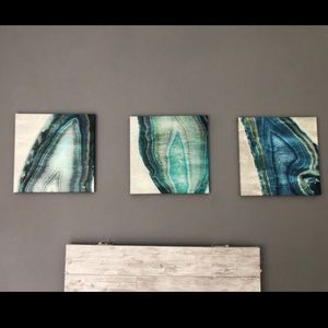 Geode wall canvases